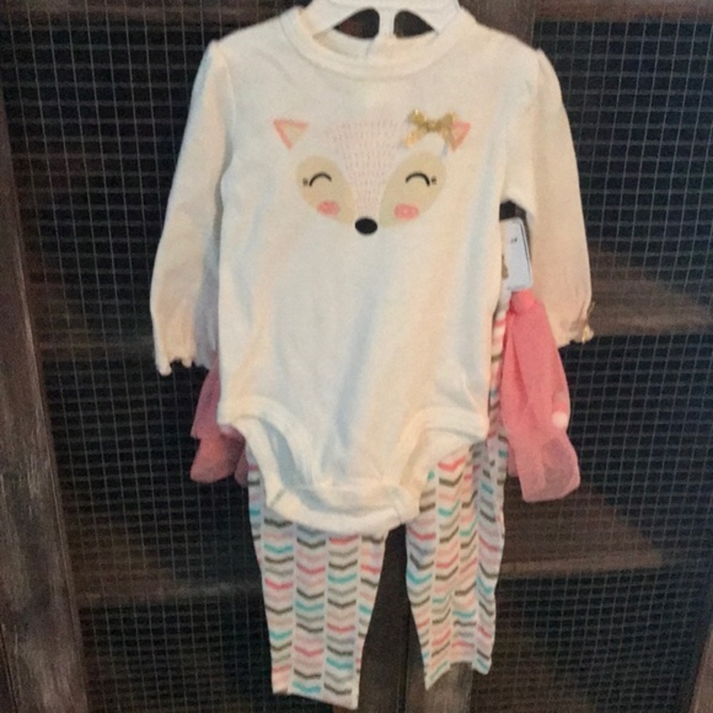 NWT Cuddle Bear Toddler Girls Set 12M